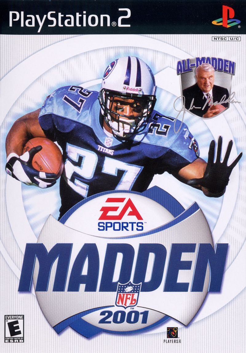 Madden 2001 box art for Playstation 2